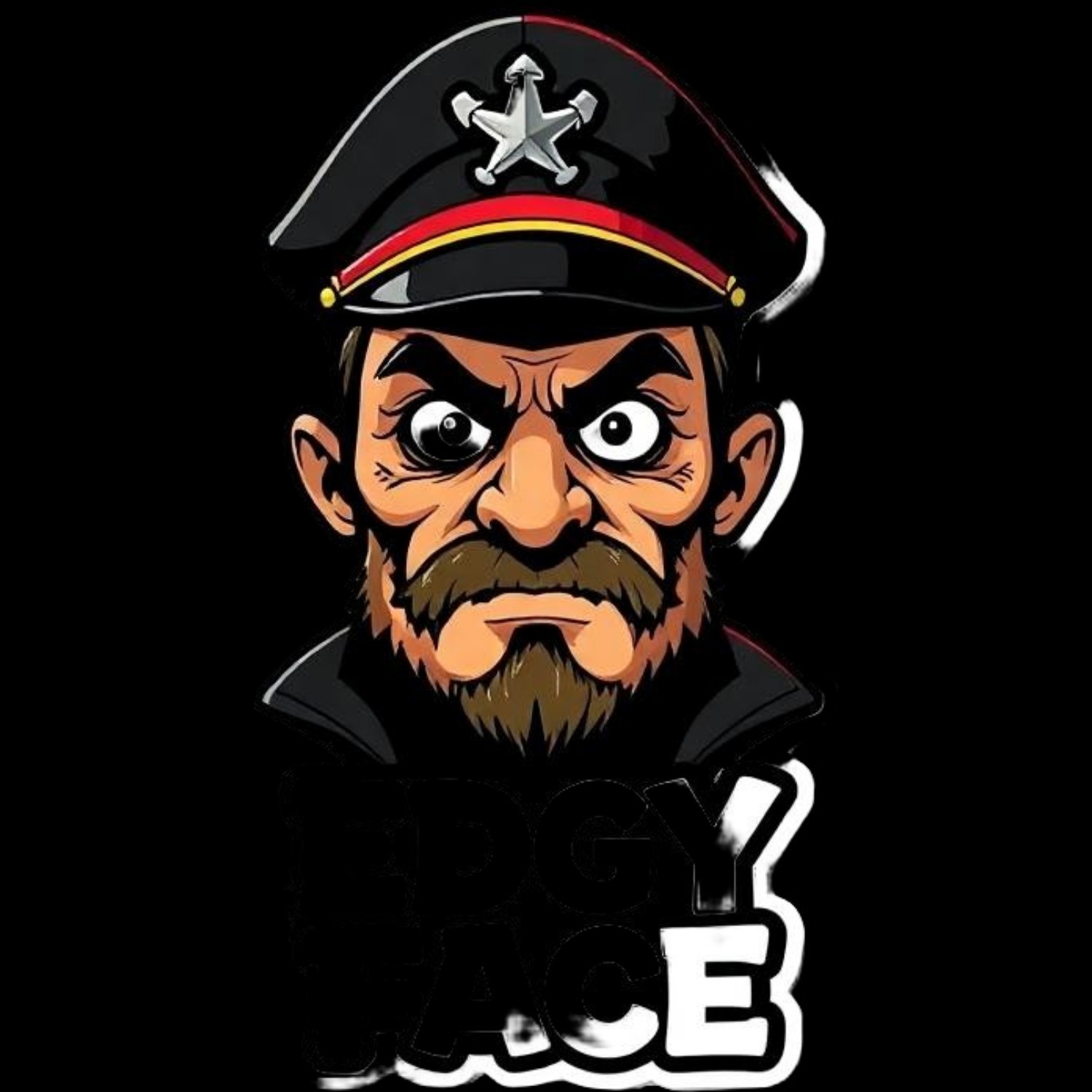 24 Edgy Face Multicolor Vinyl DTF Transfer Graphics 100% Royalty Free