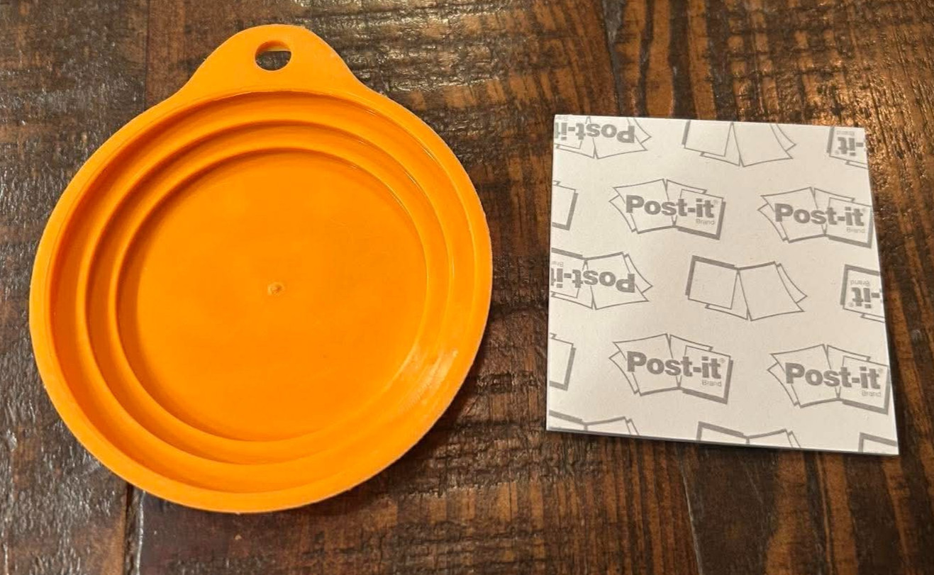 NEW Best Friends Animal Society Sanctuary Orange Logo Can Cover Lid and Post Its