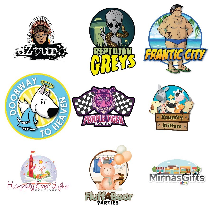 CUSTOM CARTOON LOGO DESIGN – PROFESSIONAL SERVICE! – FREE BUSINESS CARD!