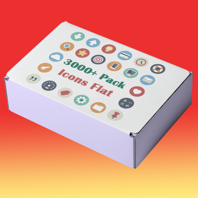 Collection Pack 3000 Icons Set – Flat Editable Icons