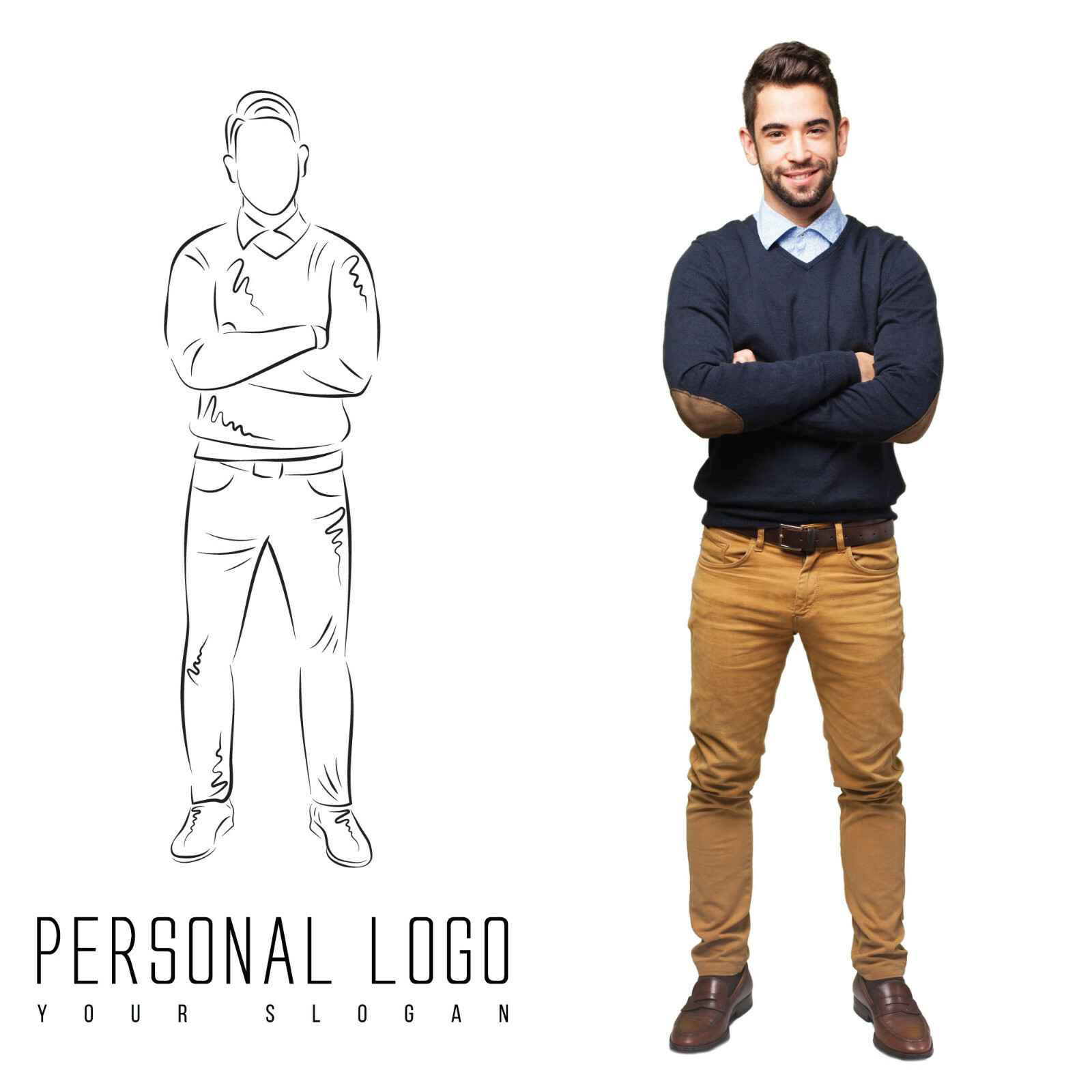 Personalized, Minimal Line Art Logo Design – SOURCE FILE – UNLIMITED REVISIONs