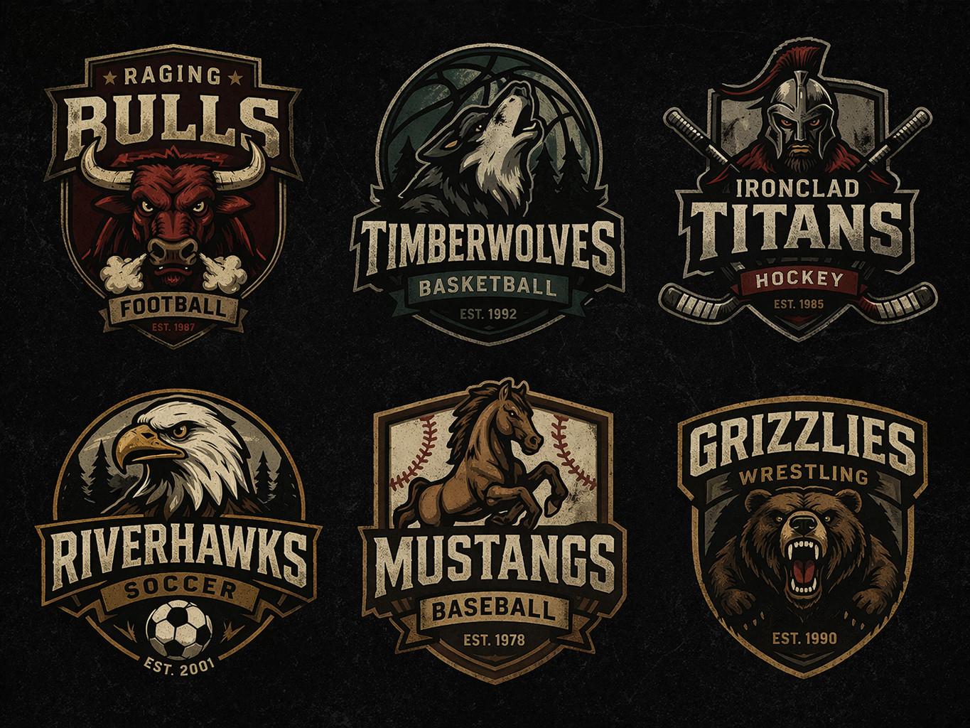 Custom Sports Team Logo Design | Youth & Adult Teams | Mascot Logo