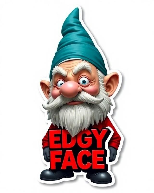 24 Edgy Face Multicolor Vinyl DTF Transfer Graphics 100% Royalty Free