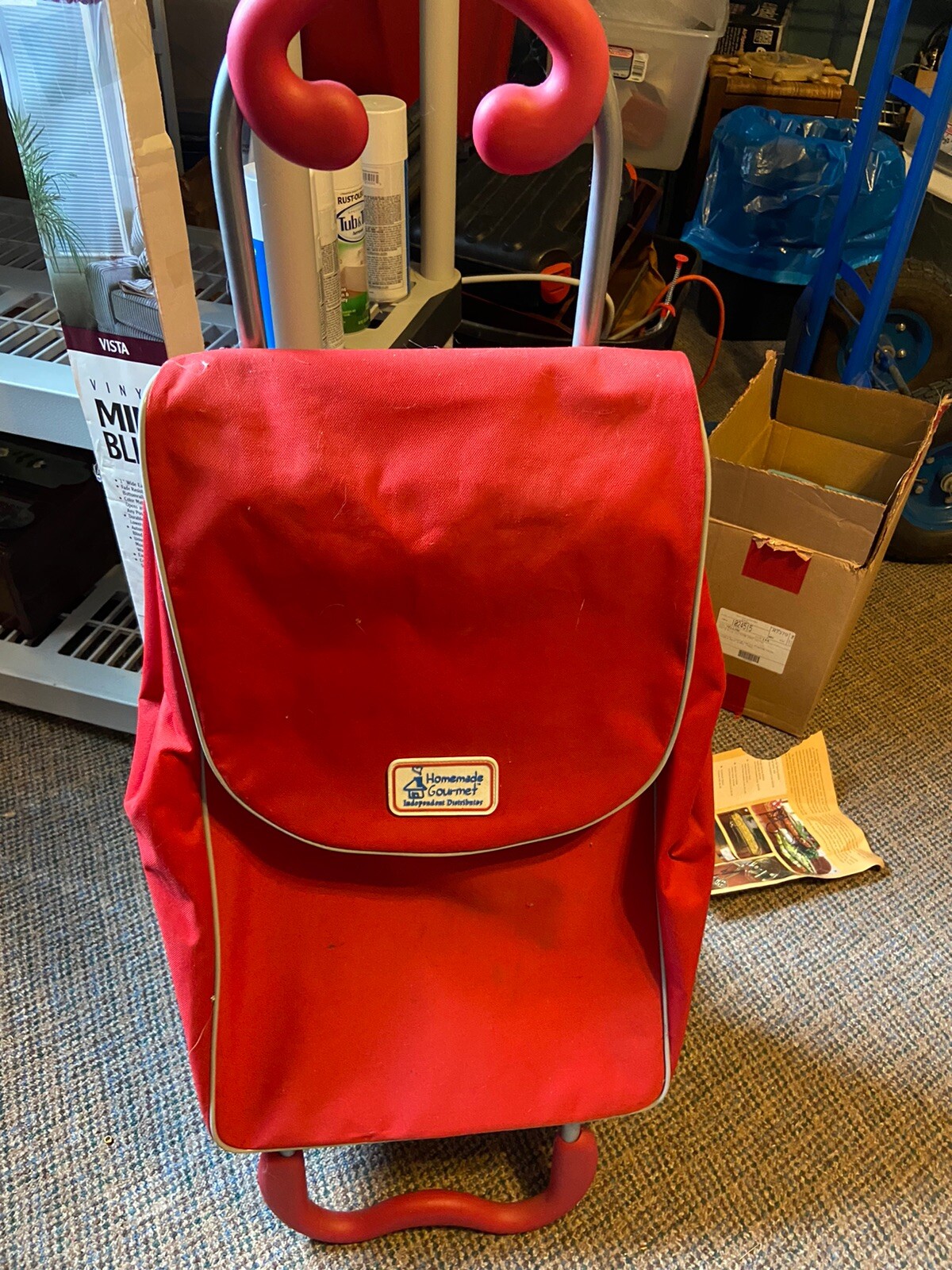 Homemade Gourmet storage bag Luggage with handle on wheels