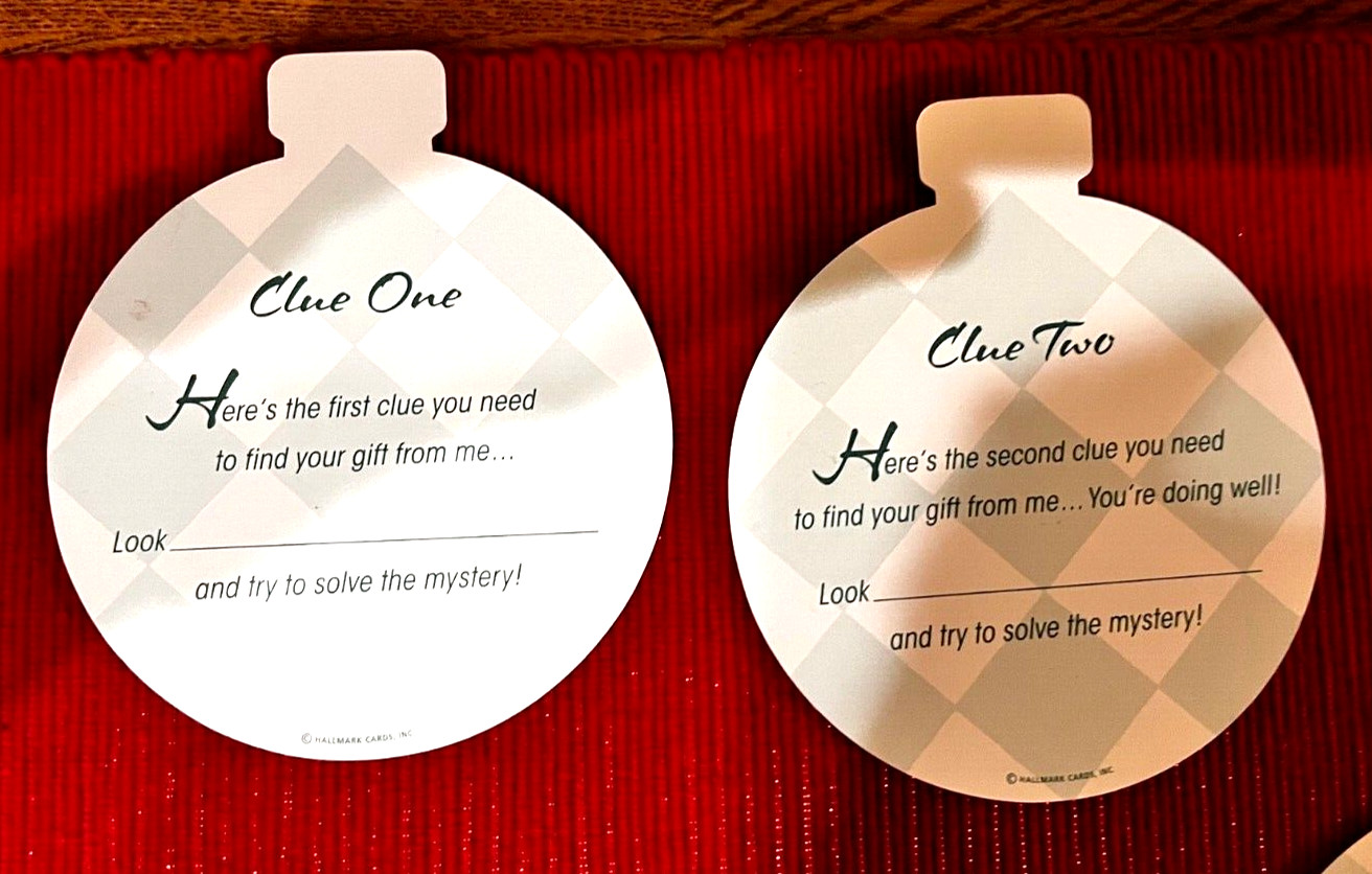 6 CHRISTMAS PRESENT HUNT CLUES