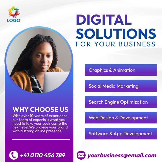Marketing Services Bundle: Brochure, Logo, Pamphlet, Flyer Design & Distribution