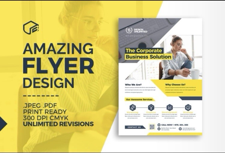 CUSTOM FLYER DESIGN Single/Double Sides DESIGN ONLY