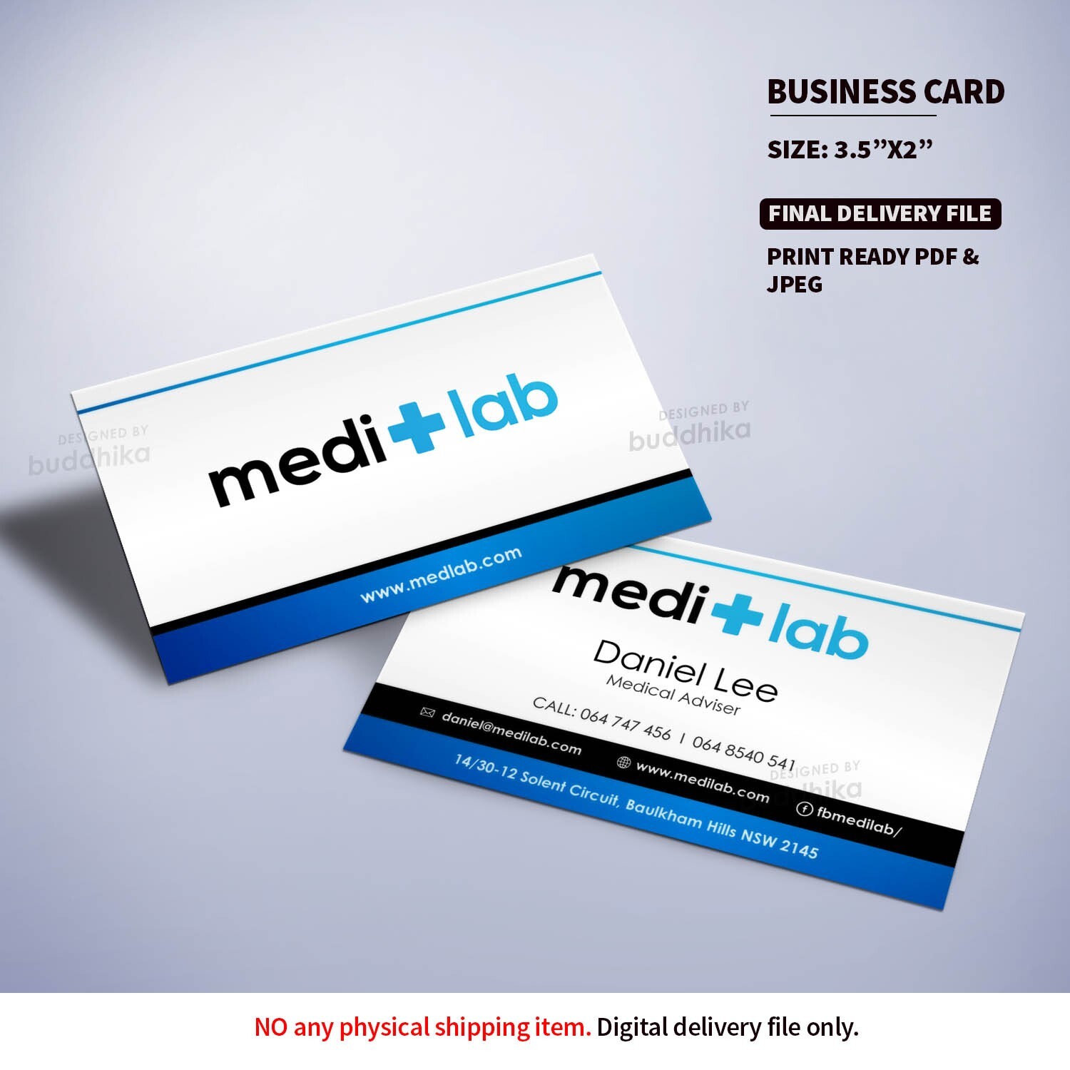 I will do Professional, Smart, Business Card Design, No Physical Item delivery.