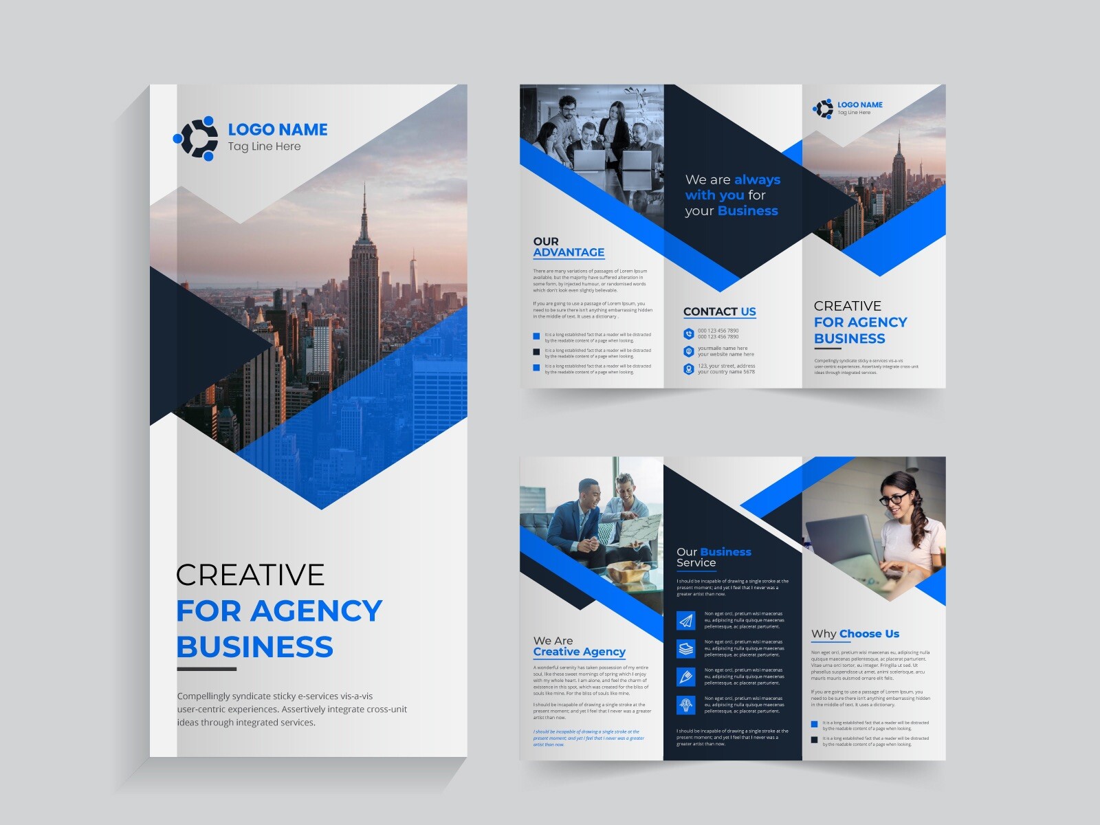 Marketing Services Bundle: Brochure, Logo, Pamphlet, Flyer Design & Distribution