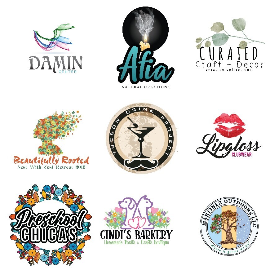 CUSTOM WATERCOLOR LOGO DESIGN – PROFESSIONAL SERVICE! – FREE BUSINESS CARD!