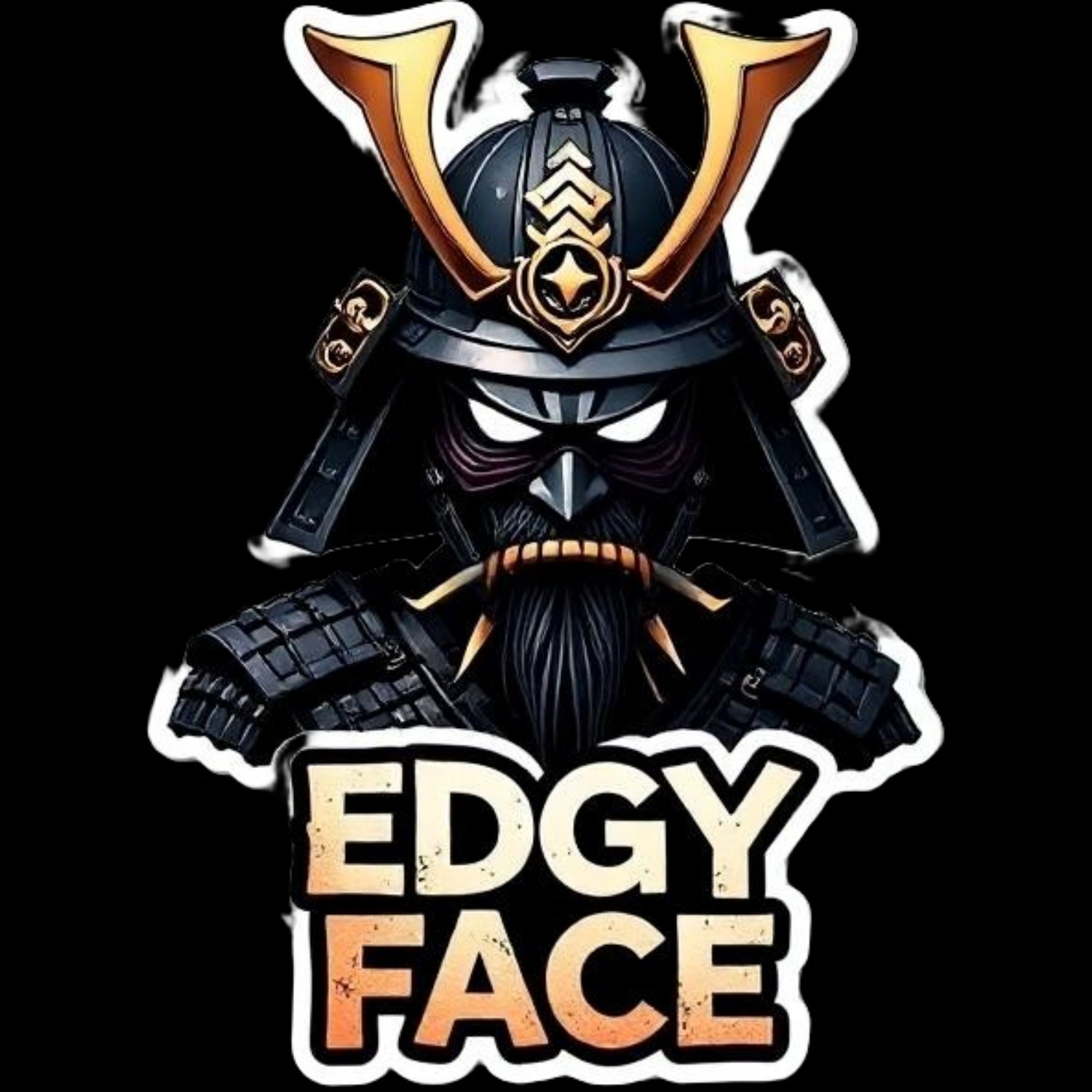 24 Edgy Face Multicolor Vinyl DTF Transfer Graphics 100% Royalty Free