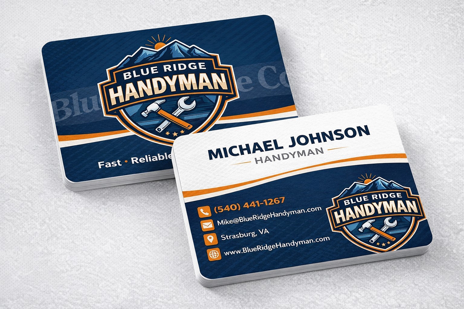 Blue Ridge Design Co. Modern Logo, Business Card & Banner Design, 3 Revisions