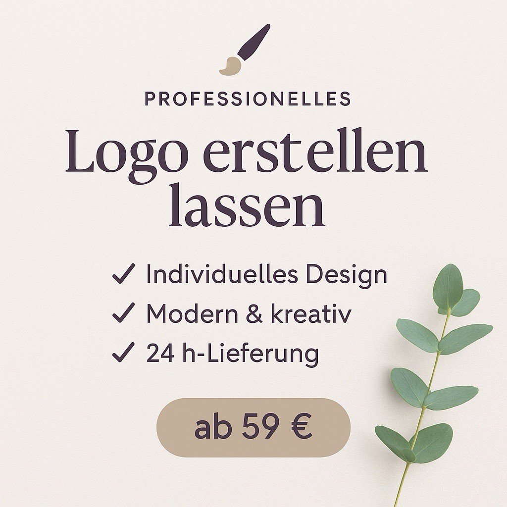 🎨 Professionelles Logo erstellen lassen – modern & individuell – 24h Lieferung
