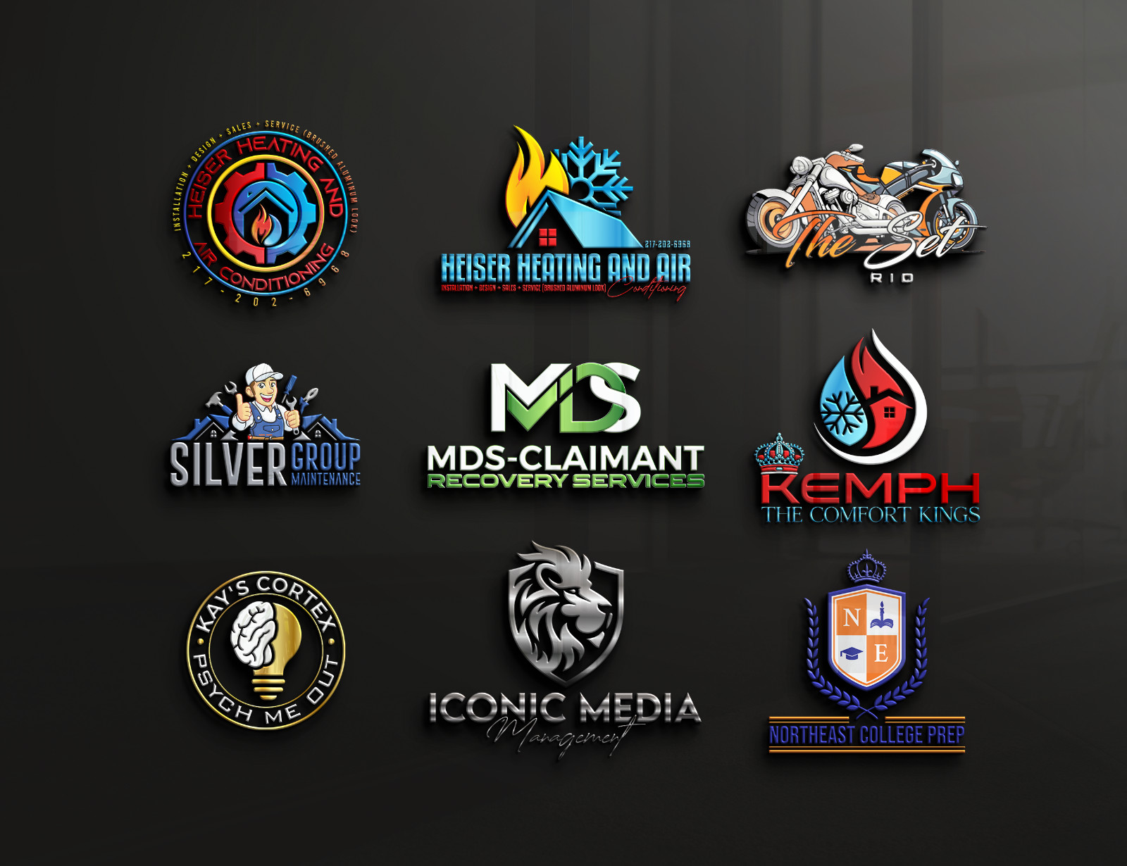 CUSTOM MODERN LOGO FOR BUSINESS, Professional Business Logos, UNLIMITED REVISION