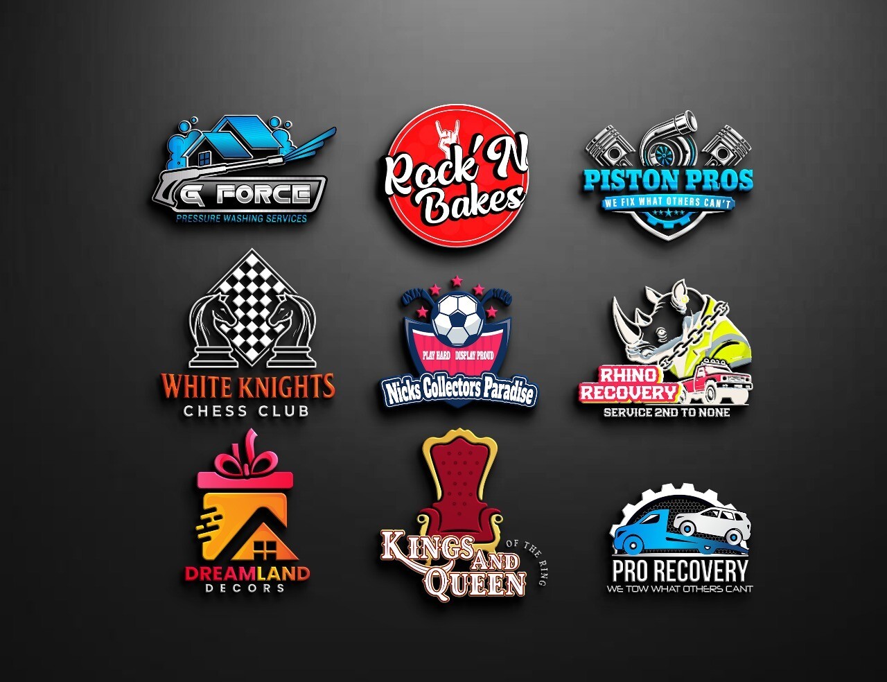 CUSTOM MODERN LOGO DESIGN FOR BUSINESS | Professional Business Logos |Logo maker