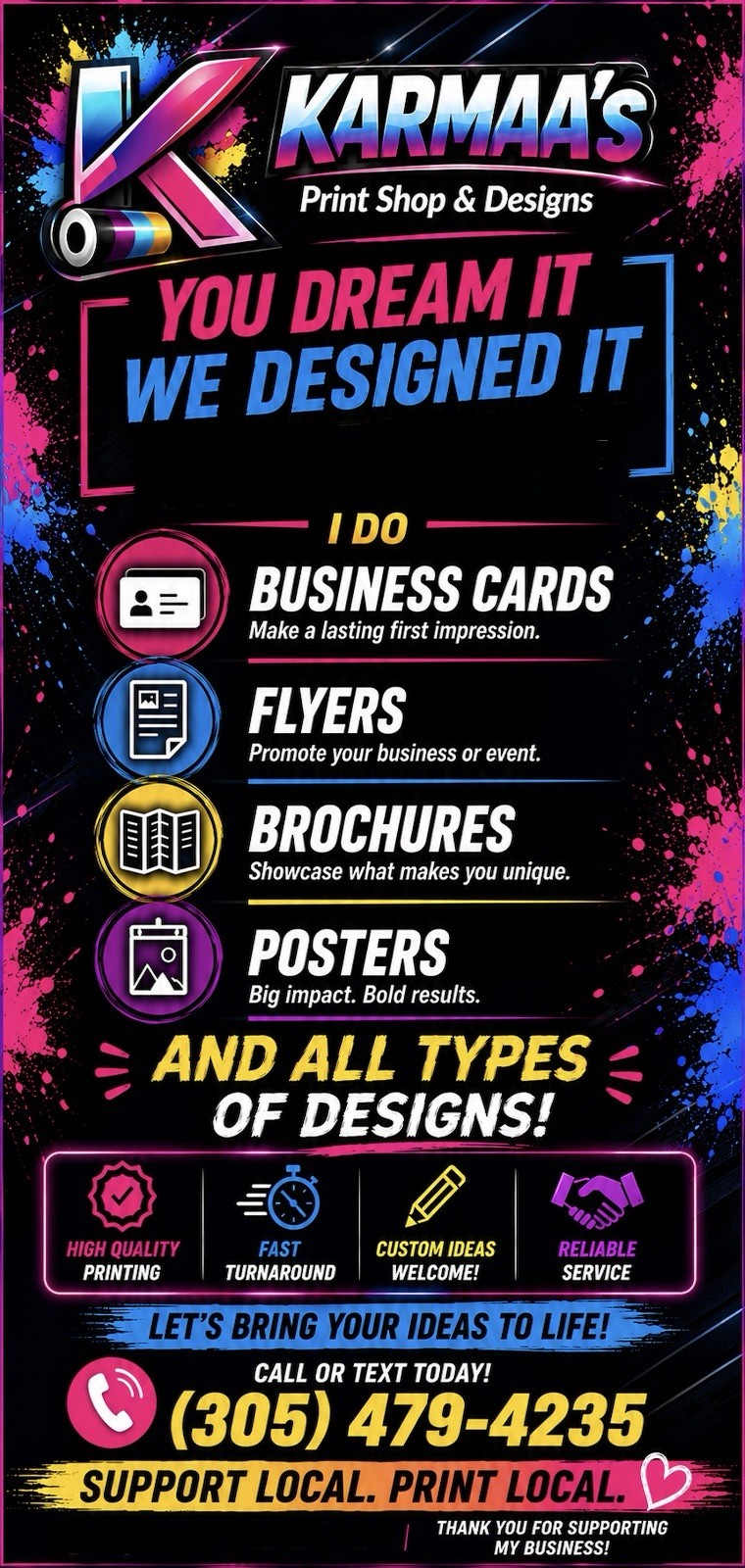 Professional Karmaa’s Print Shop & Designs.