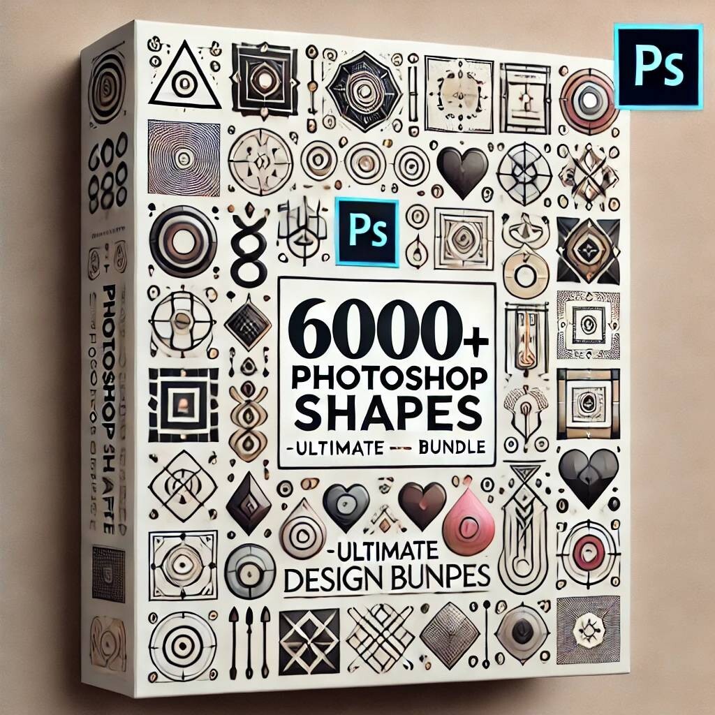 6,000 High-Quality Adobe Photoshop Shapes – Ultimate Collection for Designers