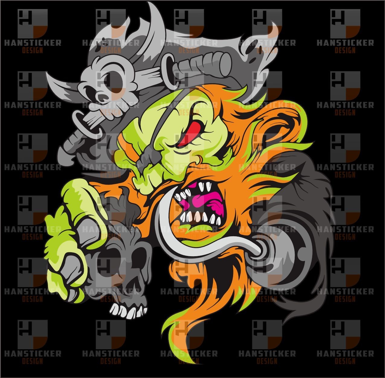 Pirate Cartoon Digital Design