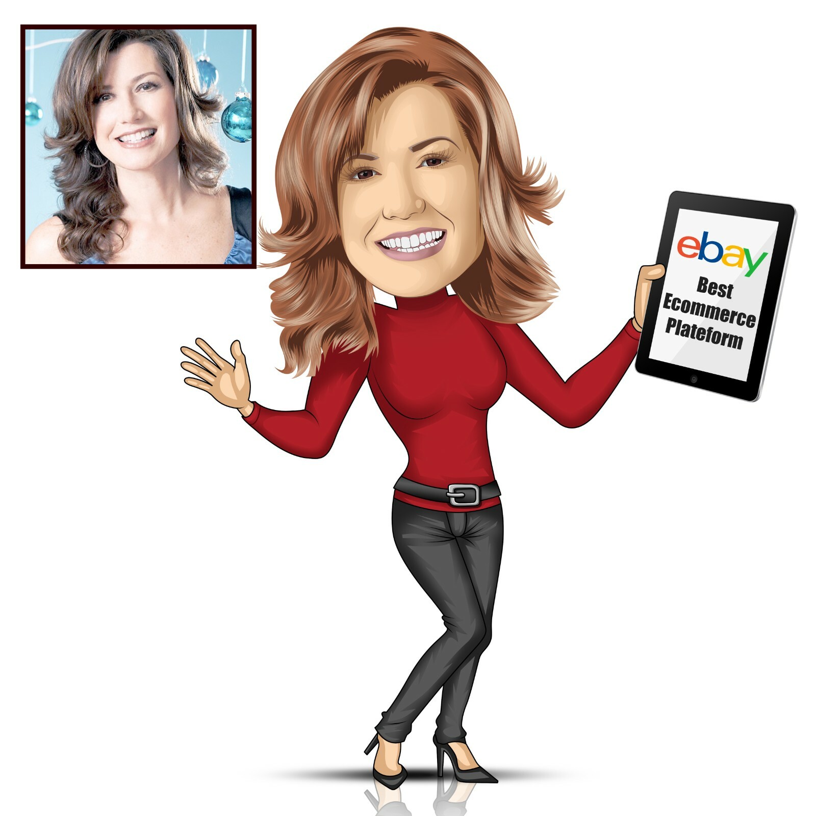 I will draw a custom cartoon portrait, cartoon caricature, avatar or logo for yo