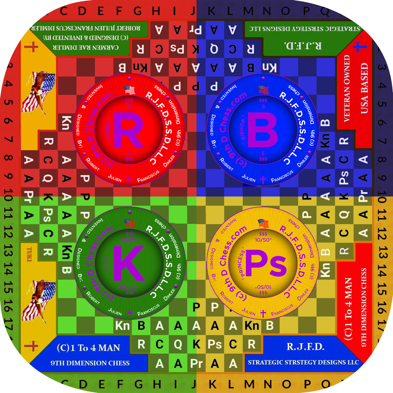 Digital Logo for 9th Dimension Military Chess (C) only No Copyrights included
