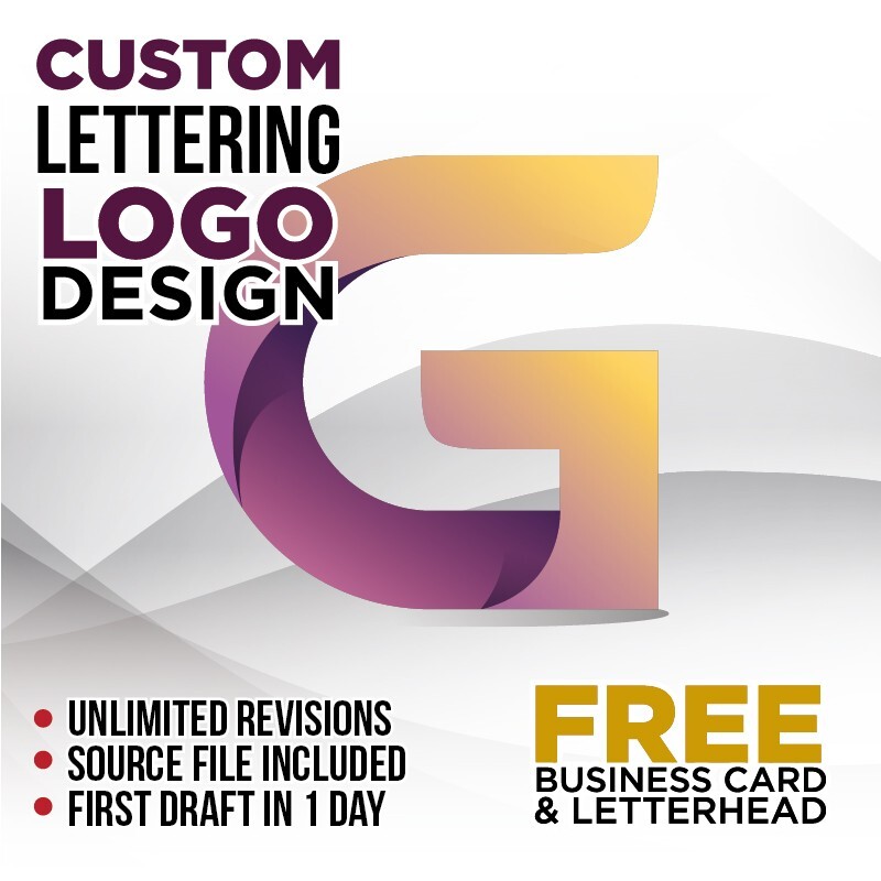 CUSTOM TYPOGRAPHY LOGO DESIGN – PROFESSIONAL SERVICE! – FREE BUSINESS CARD!