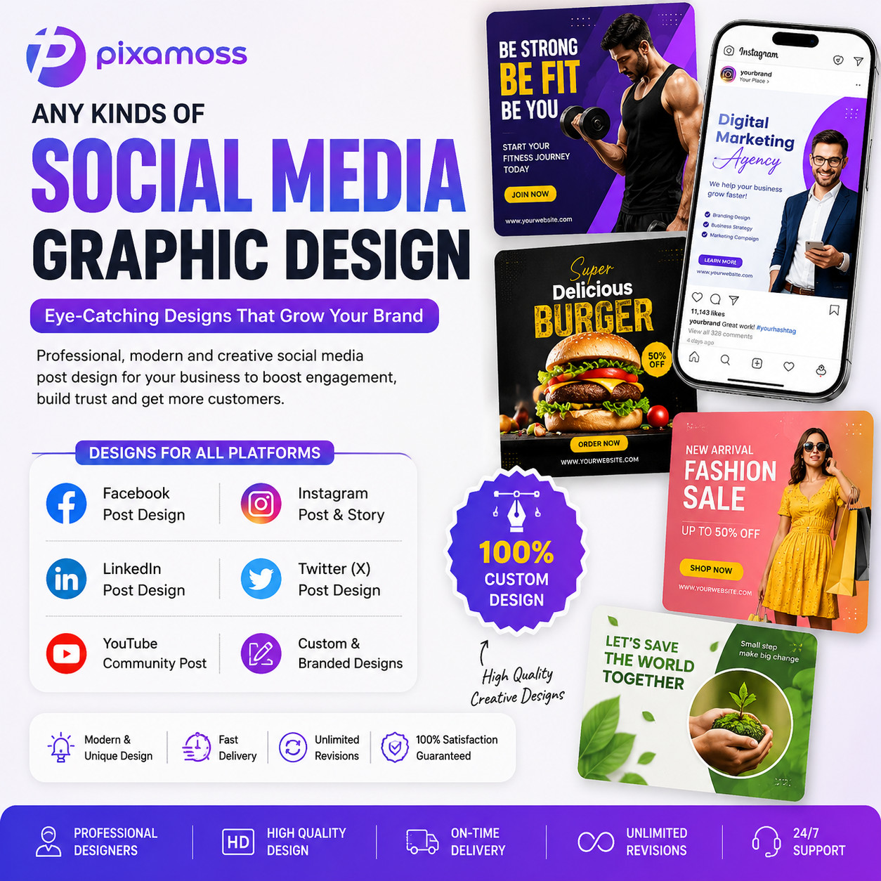 Any Kind of Graphic Design | Facebook, Instagram, LinkedIn Graphics