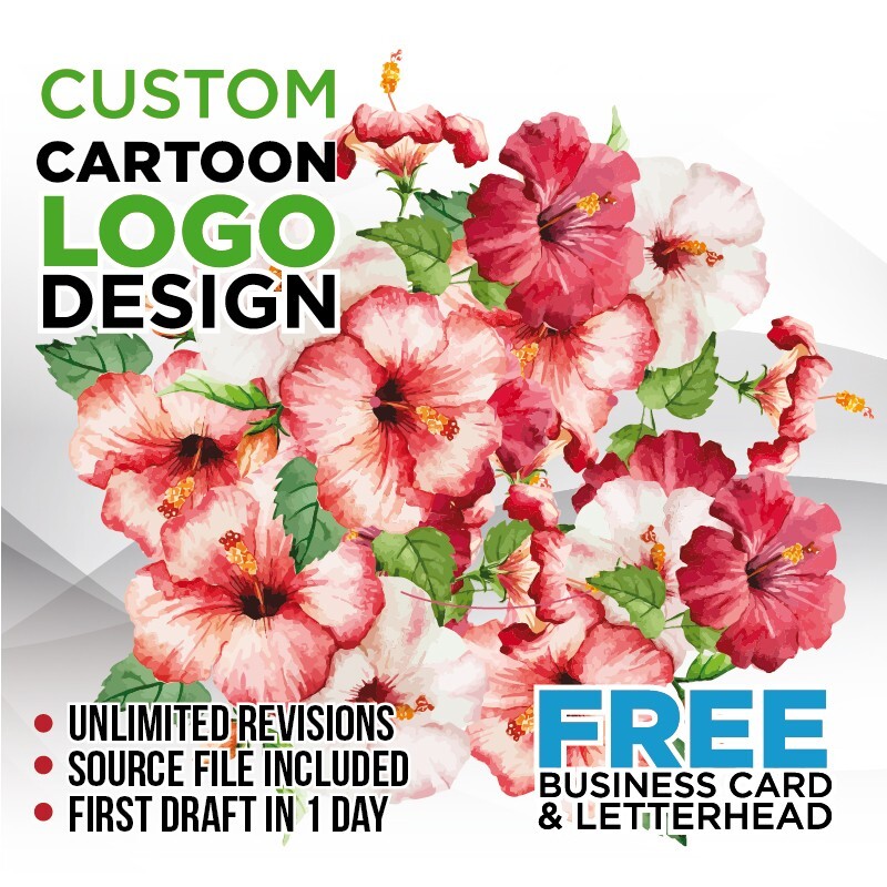 CUSTOM WATERCOLOR LOGO DESIGN – PROFESSIONAL SERVICE! – FREE BUSINESS CARD!