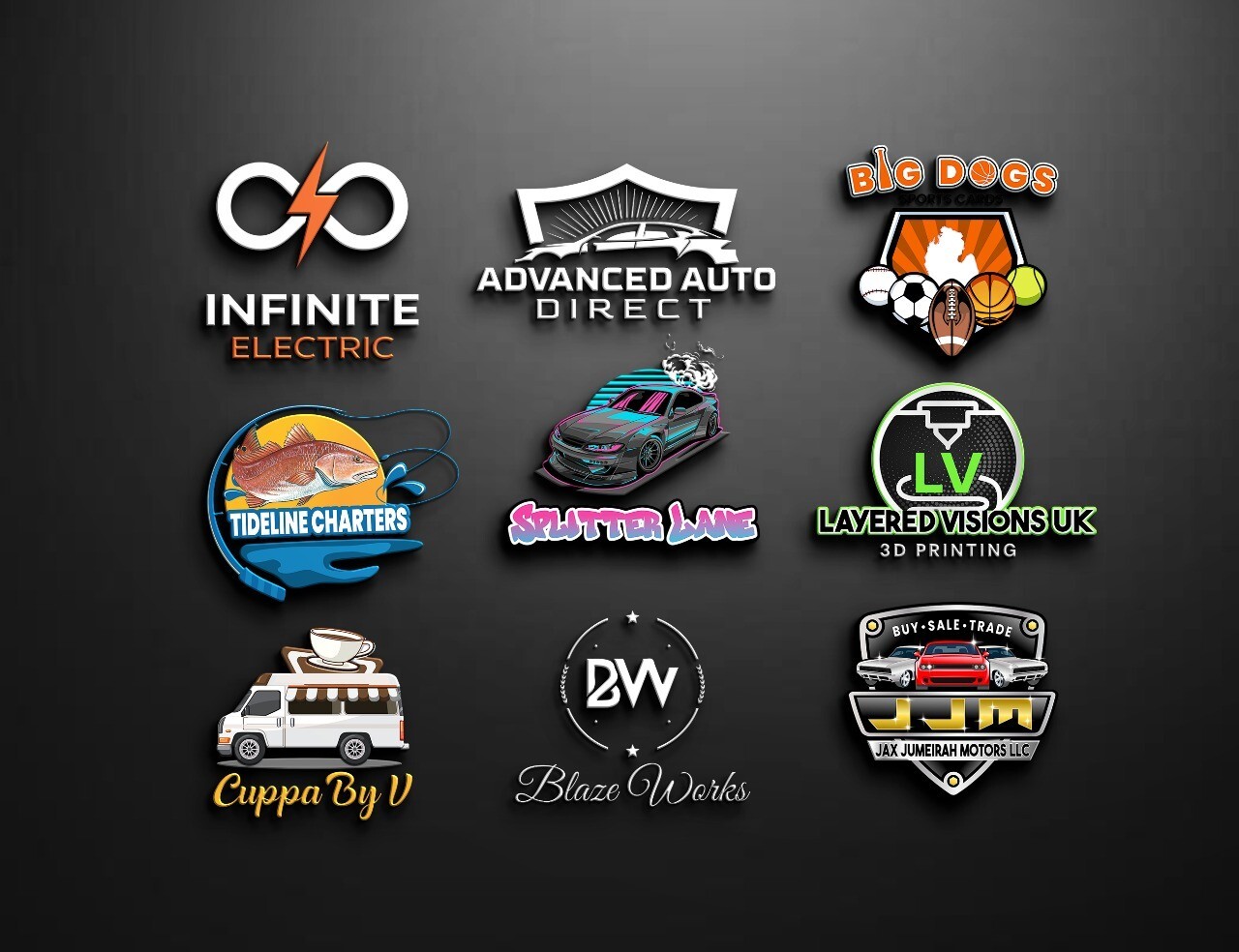 CUSTOM MODERN LOGO DESIGN FOR BUSINESS | Professional Business Logos |Logo maker