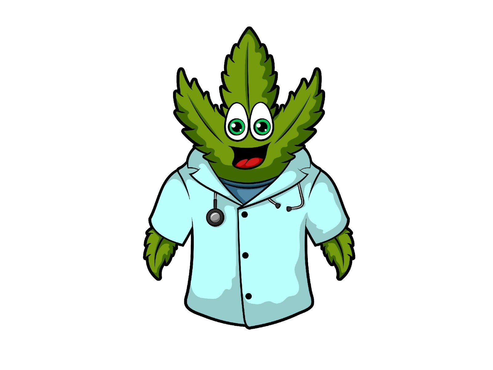 PROFESSIONAL CUSTOM LOGO DESIGN | MASCOT LOGO | CARTOON LOGO | Weed mascot