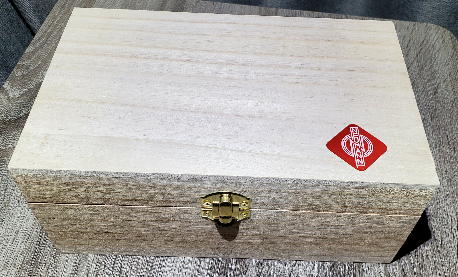 Custom Neumann Logo Dome Epoxy Badge Sticker- Red & White