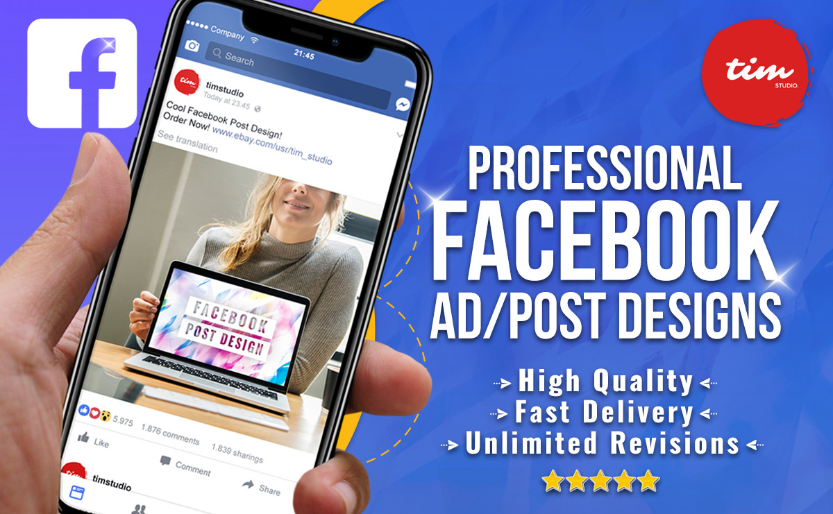 PROFESSIONAL FACEBOOK AD / POST DESIGN – UNLIMITED REVISIONS
