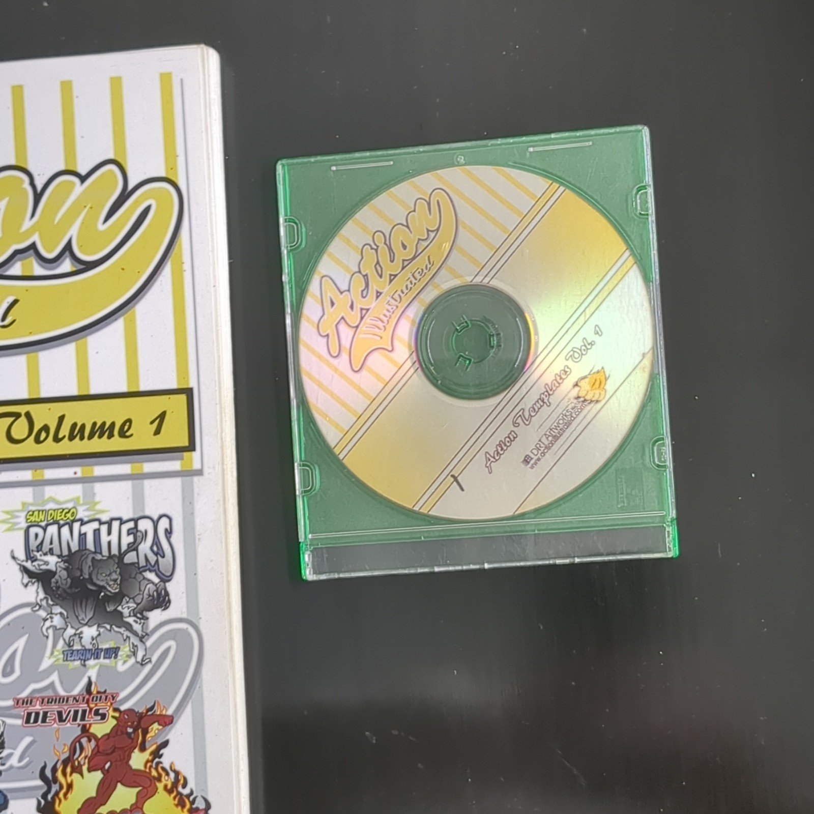 Action Illustrated Cartoon Logo Design Templates Volume 1 Book & CD