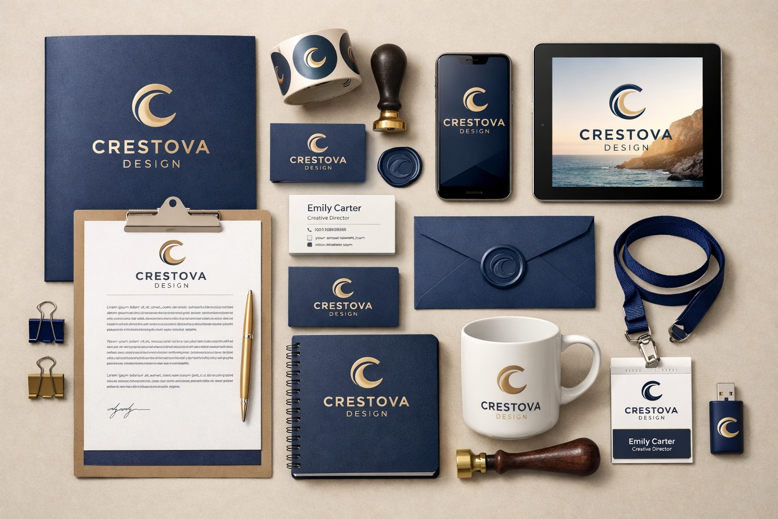 Crestova, Blue Ridge, Monarch Logo, Branding & Website Design, 3 Revisions