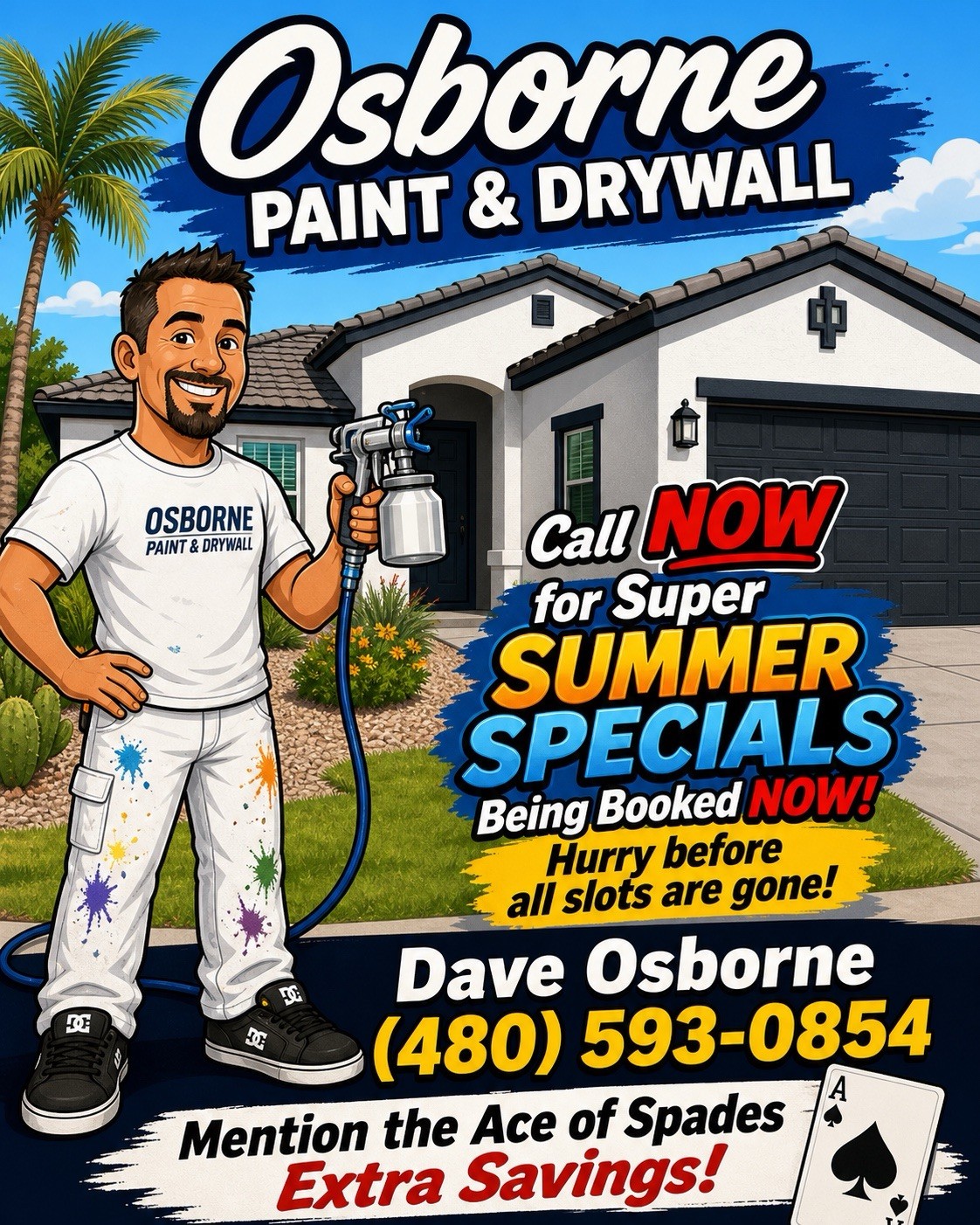 Custom Cartoon Business Advertising Printable Flyer Template Design