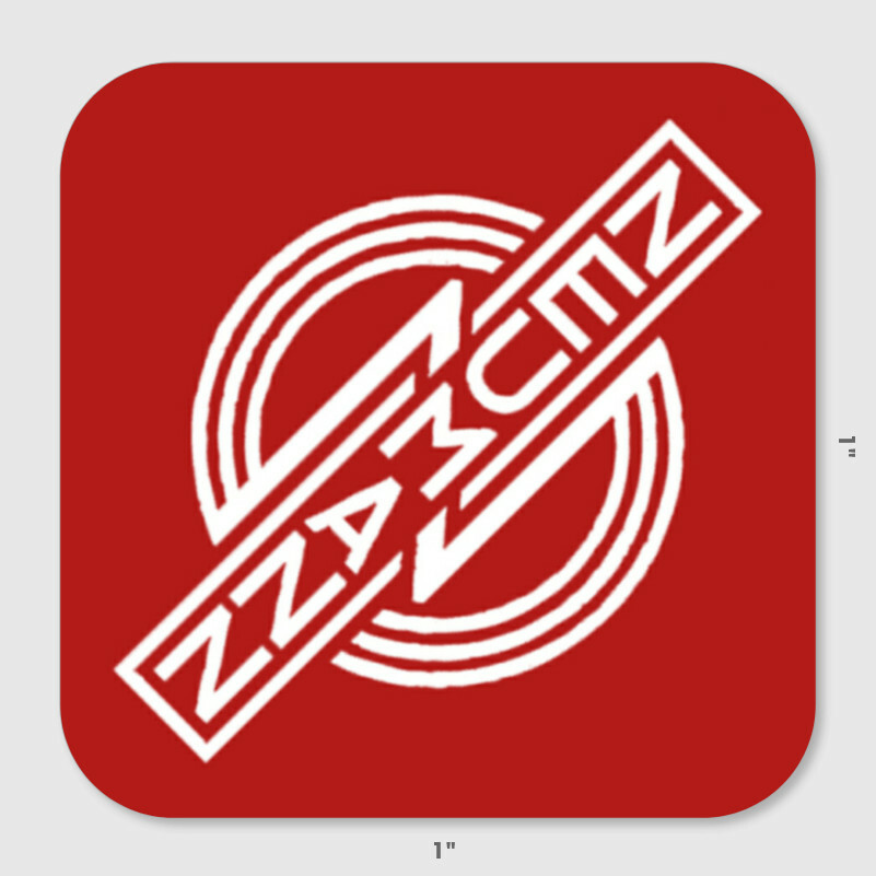 Custom Neumann Logo Dome Epoxy Badge Sticker- Red & White