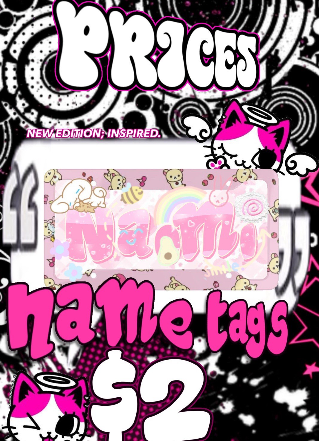 CARTOON/PROFESSION CUSTOM NAMETAG DESIGN FOR BUSINESS/PERSONAL | GRAPHICS