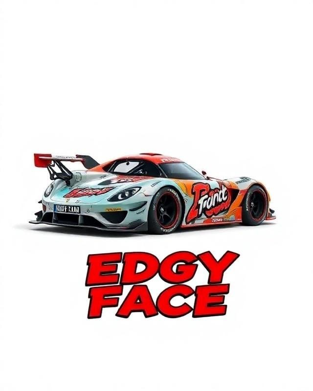24 Edgy Face Multicolor Vinyl DTF Transfer Graphics 100% Royalty Free