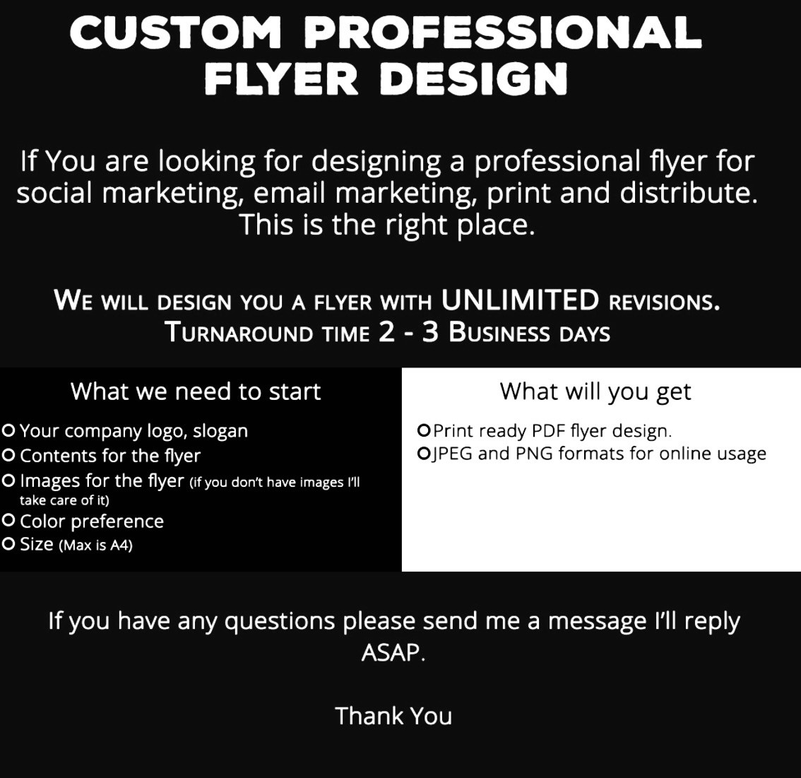Custom Professional Flyer Design