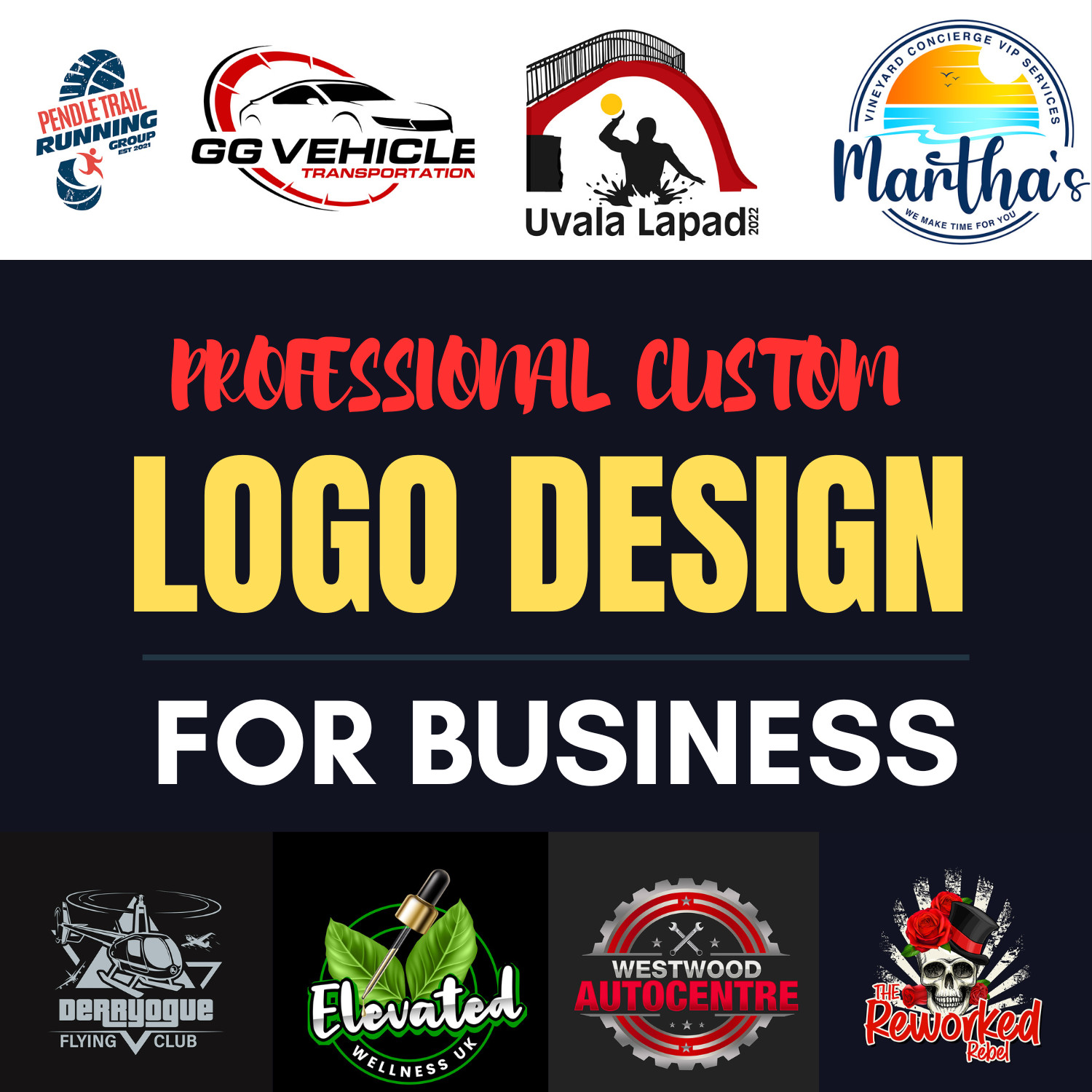 PROFESSIONAL CUSTOM LOGO DESIGN FOR BUSINESS + UNLIMITED REVISION | GRAPHICS