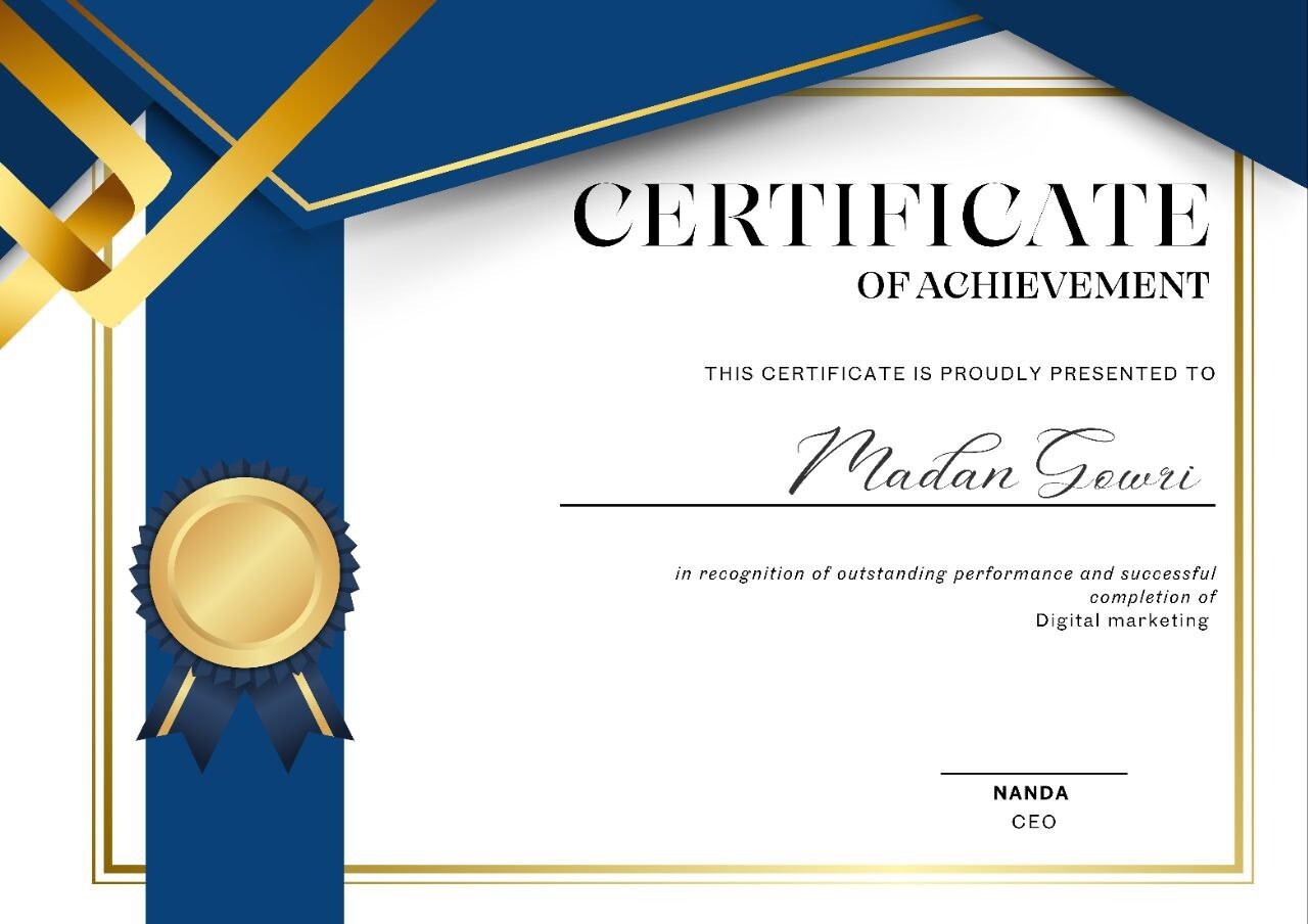 Custom Certificate Design for Achievement/Participation – Professional PDF/JPG –