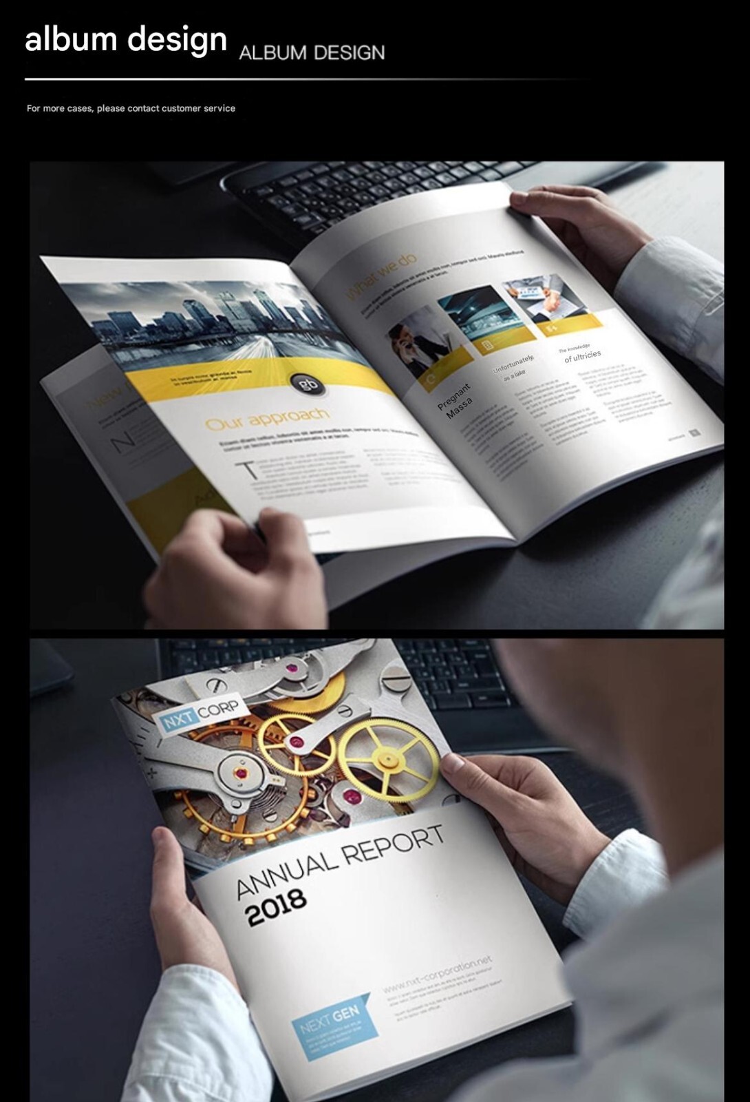 Poster, print advertisement, brochure cover layout and other design