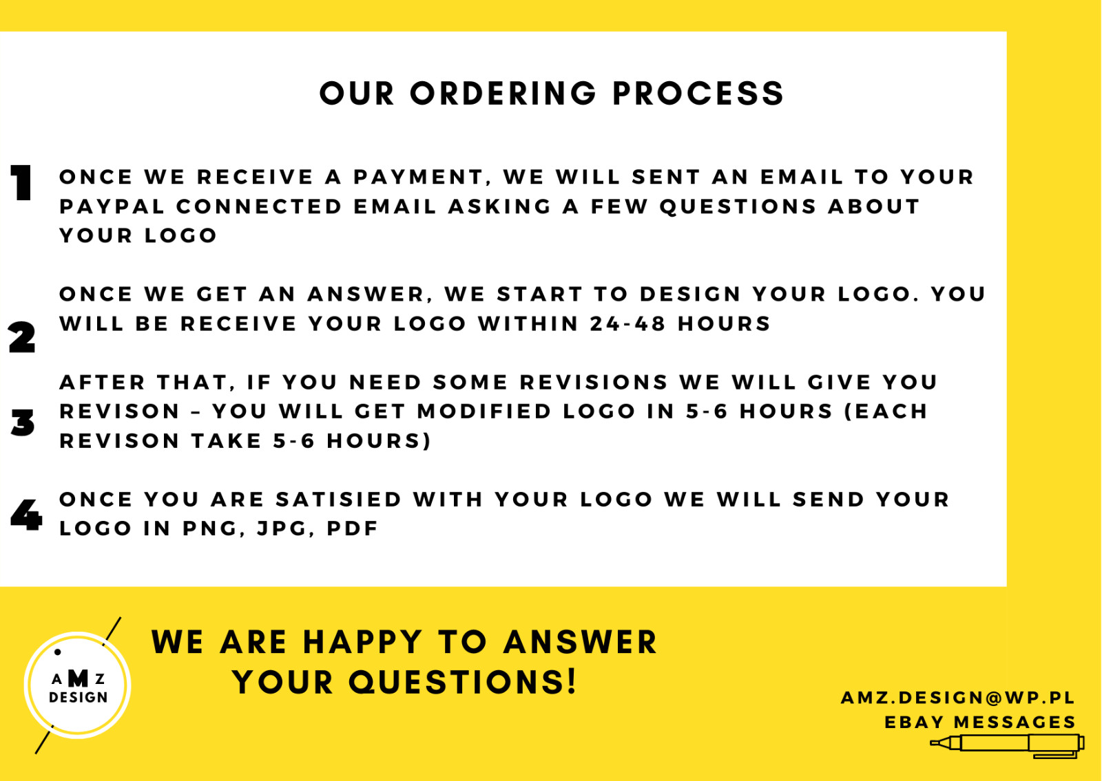 PROFESSIONAL LOGO DESIGN – SATISFACTION GUARANTEE – UNLIMITED REVISIONS