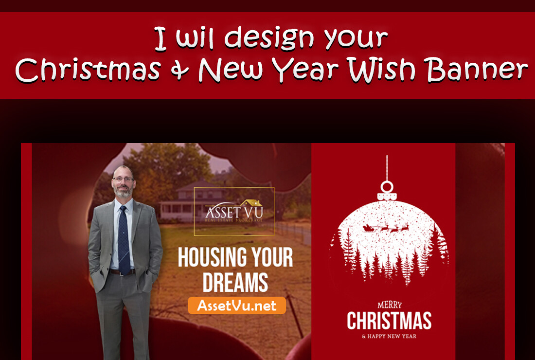 I will Design Christmas ,Xmas banner, Party Flyer, Greeting Card