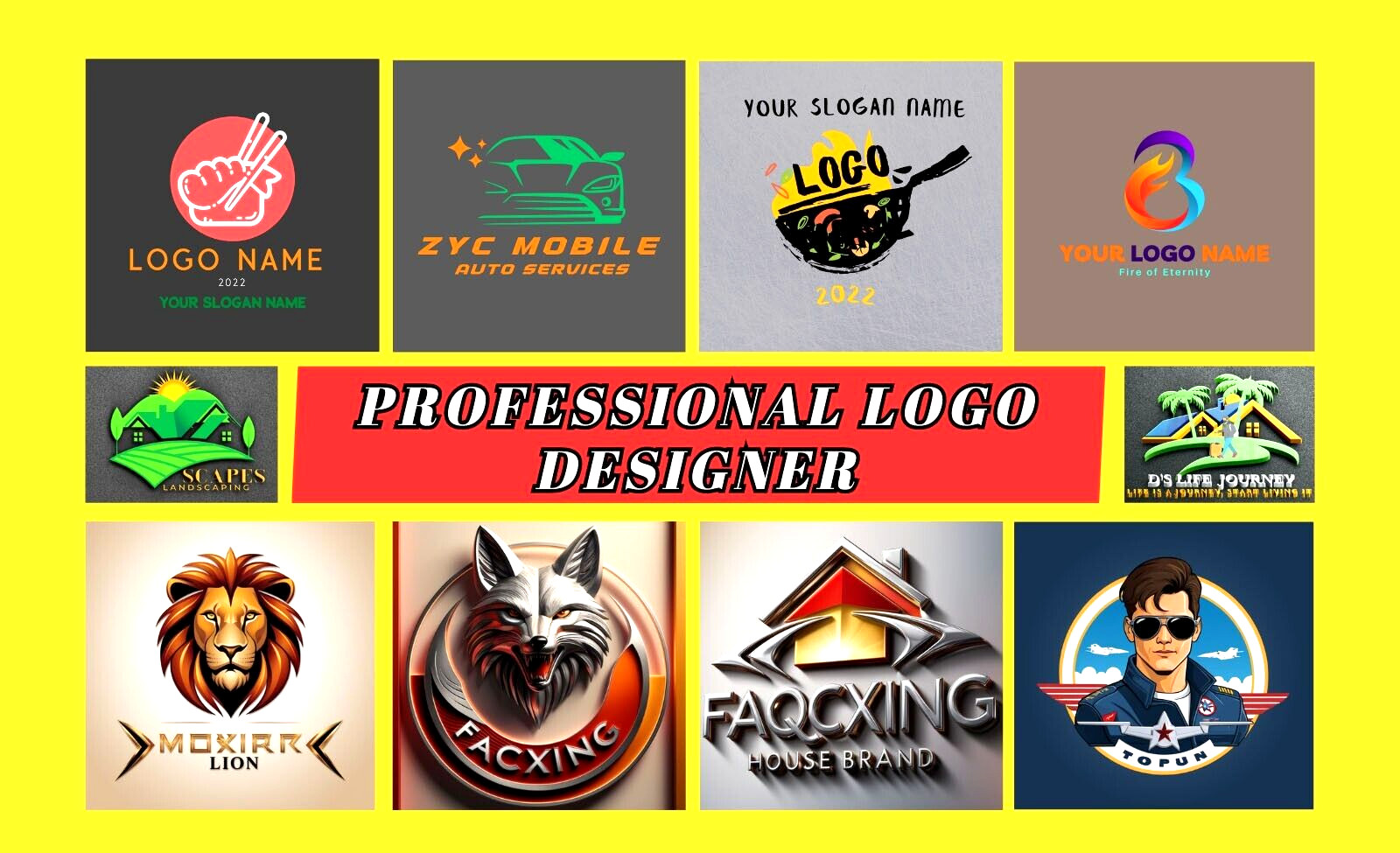 minimalist unlimited professional logo designer