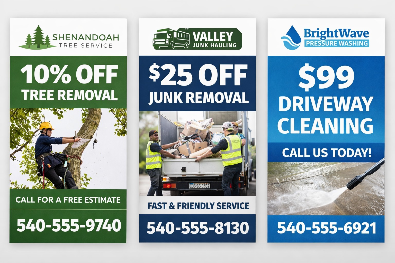 Blue Ridge Design Co. Modern Logo, Business Card & Banner Design, 3 Revisions