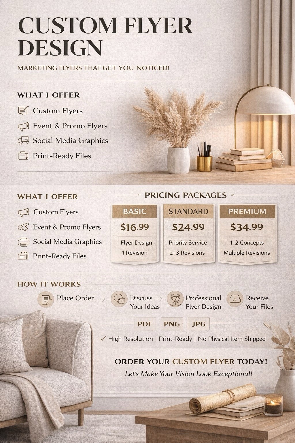 Custom Marketing Flyer Design Digital Download Only – Professional & High-Impact