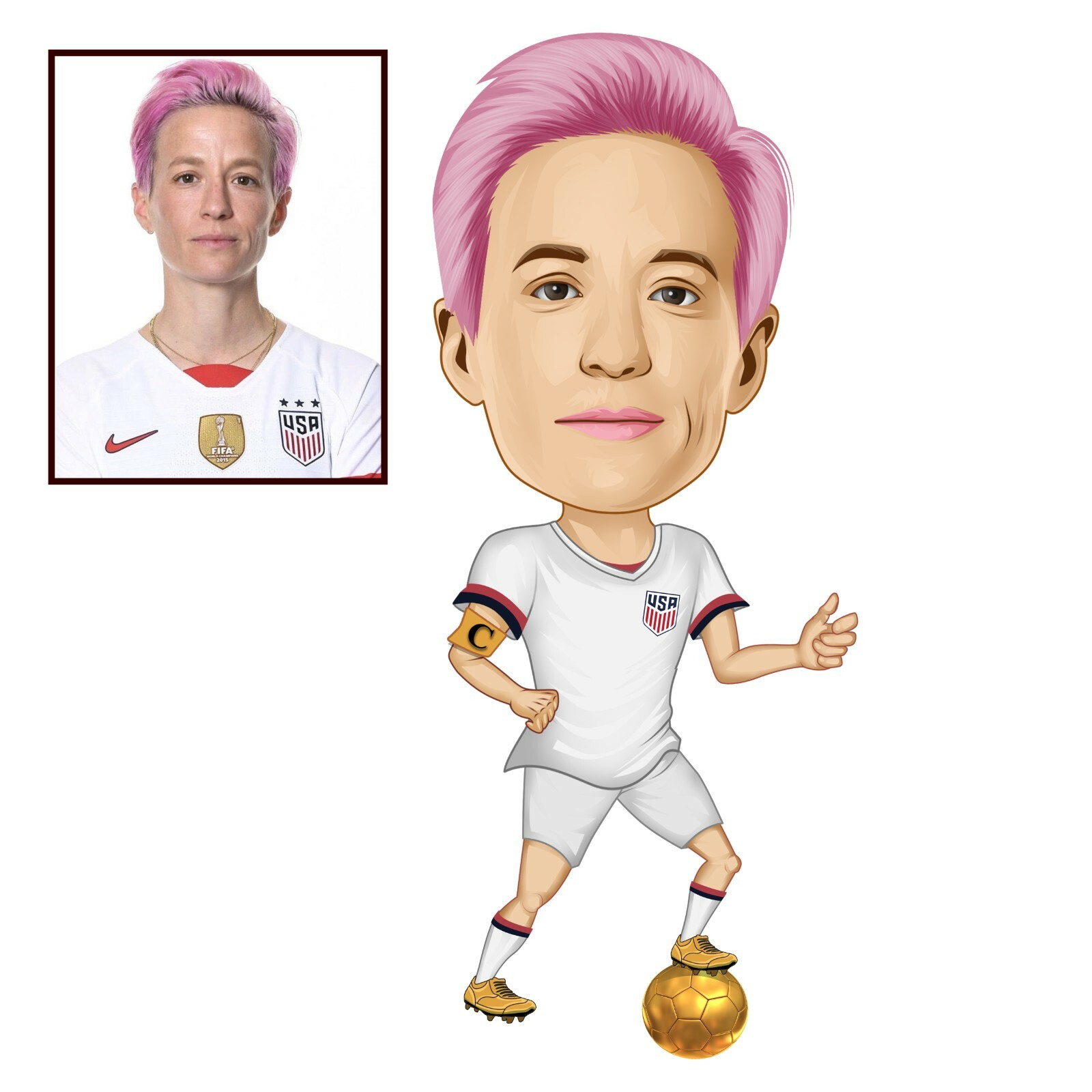 I will draw a custom cartoon portrait, cartoon caricature, avatar or logo for yo