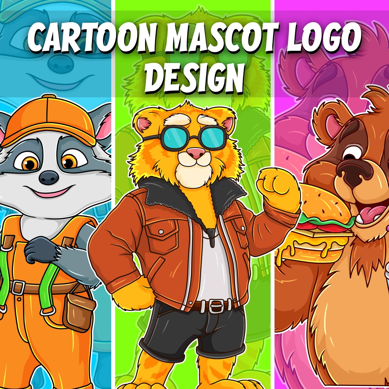 CUSTOM MASCOT LOGO , CARTOON LOGO DESIGN | UNLIMITED REVISIONS | SOURCE FILE