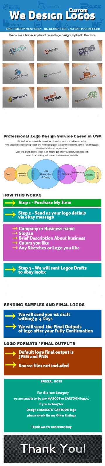 PROFESSIONAL CUSTOM LOGO DESIGN + UNLIMITED REVISION + SOURCE FILE