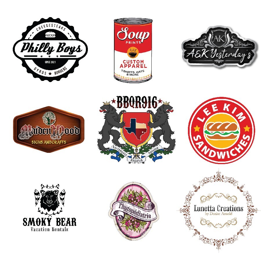 CUSTOM VINTAGE LOGO DESIGN – PROFESSIONAL SERVICE! – FREE BUSINESS CARD!